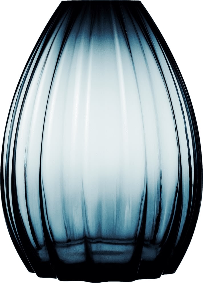 Holmegaard 2Lip Vase H45 cm, mørkblå