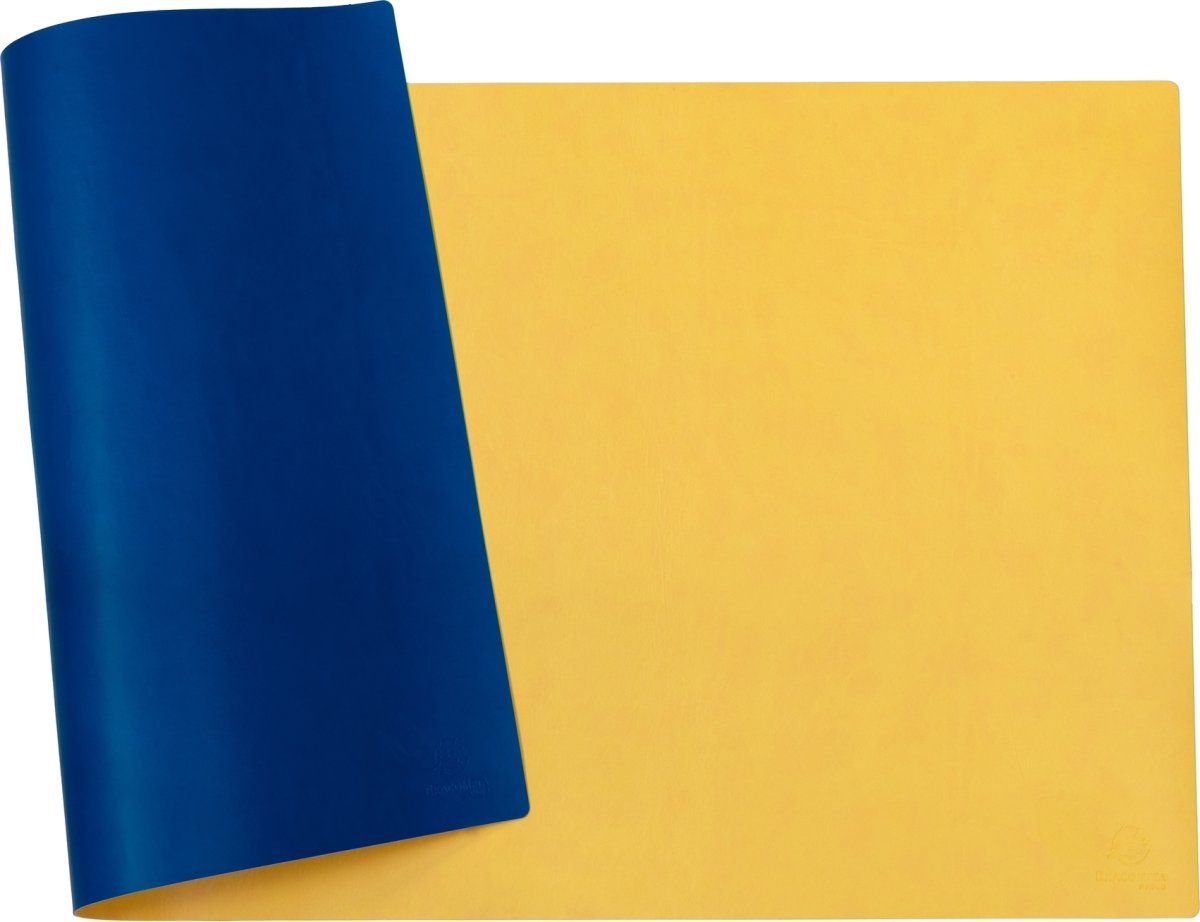 Exacompta Skriveunderlag, 40x80 cm, saffron/turkis