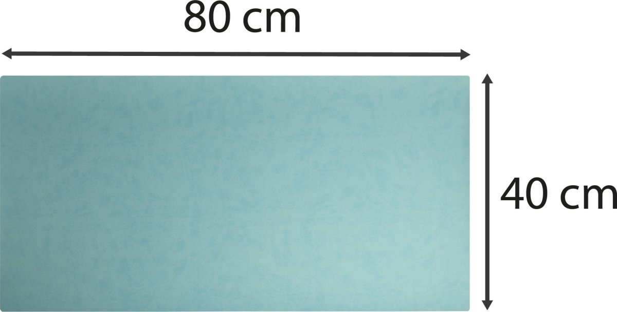 Exacompta Skriveunderlag, 40x80 cm, saffron/turkis