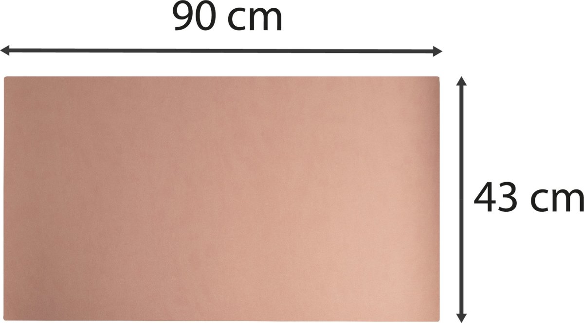 Exacompta Skriveunderlag, 43x90 cm, nude/grå