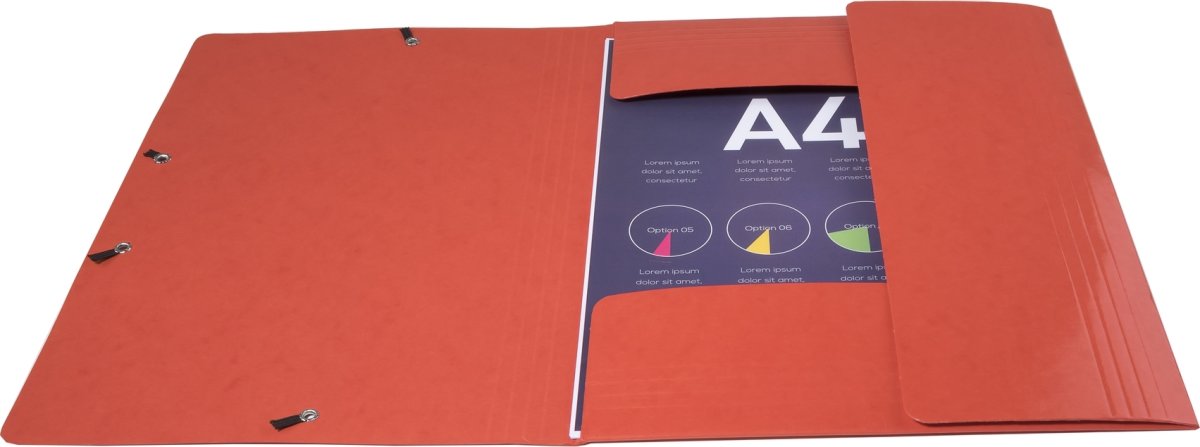 Exacompta Iderama Elastikmappe, 3-klap, rød
