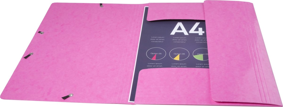 Exacompta Iderama Elastikmappe, 3-klap, pink