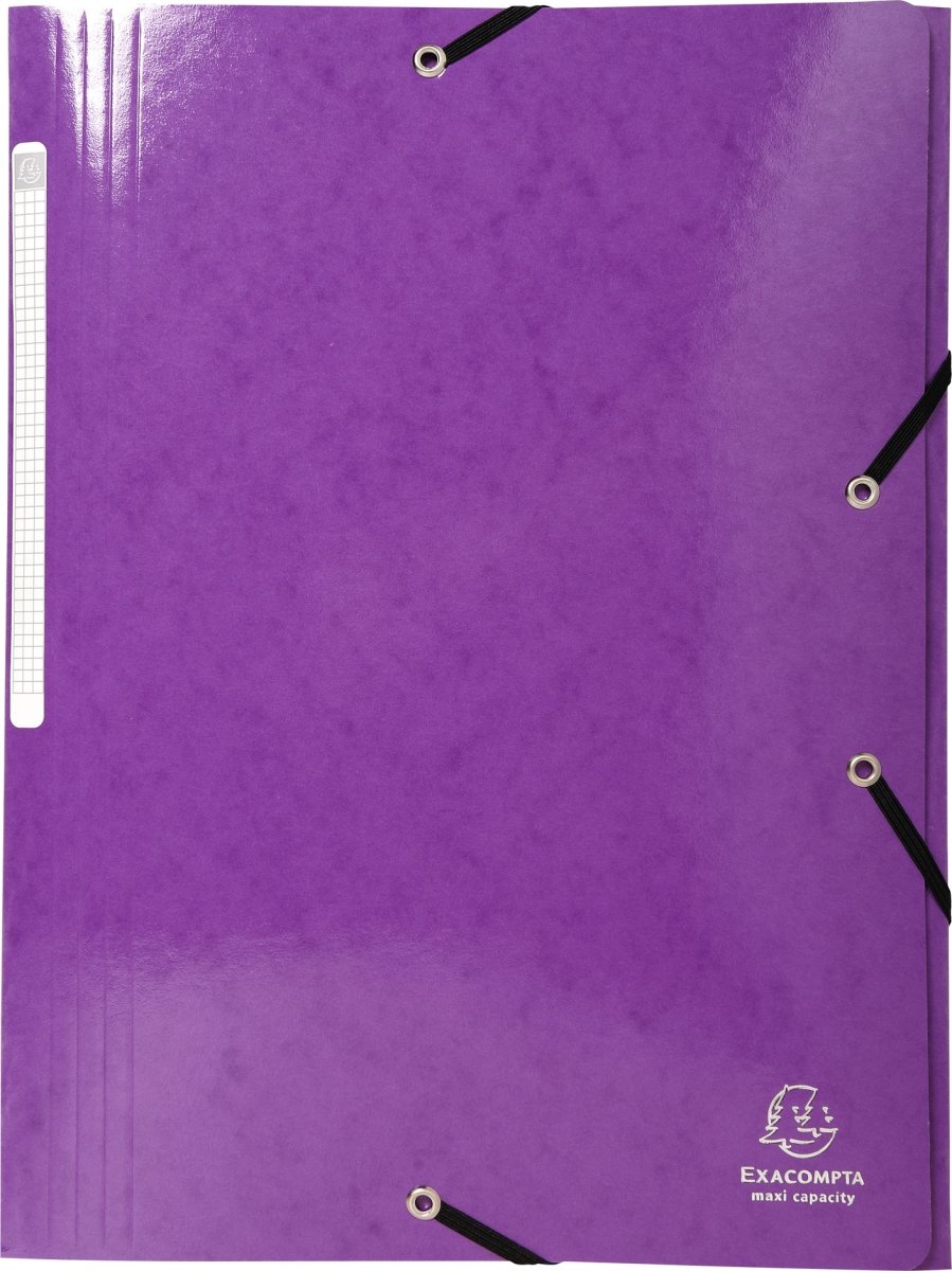 Exacompta Iderama Elastikmappe, 3-klap, lilla