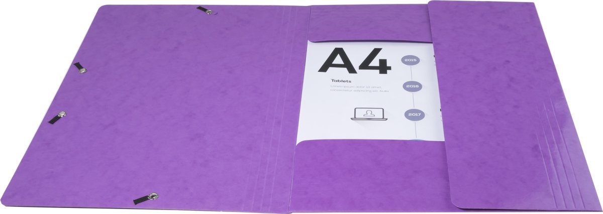 Exacompta Iderama Elastikmappe, 3-klap, lilla