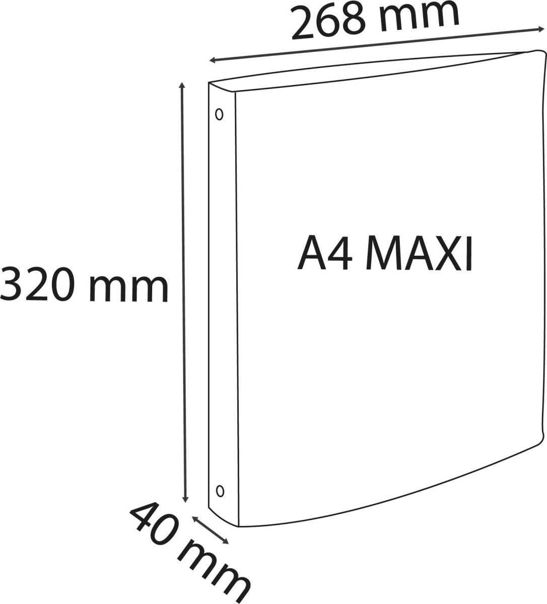Exacompta Iderama Ringbind, 40mm, 4R, grøn