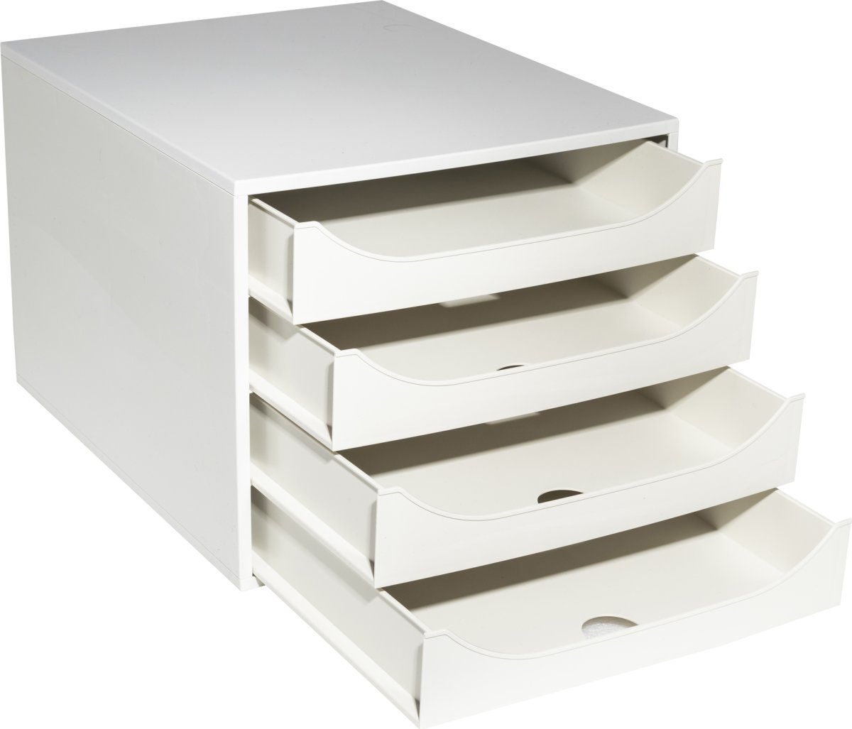 Exacompta Ecobox Skuffekabinet, 4, grå/grå