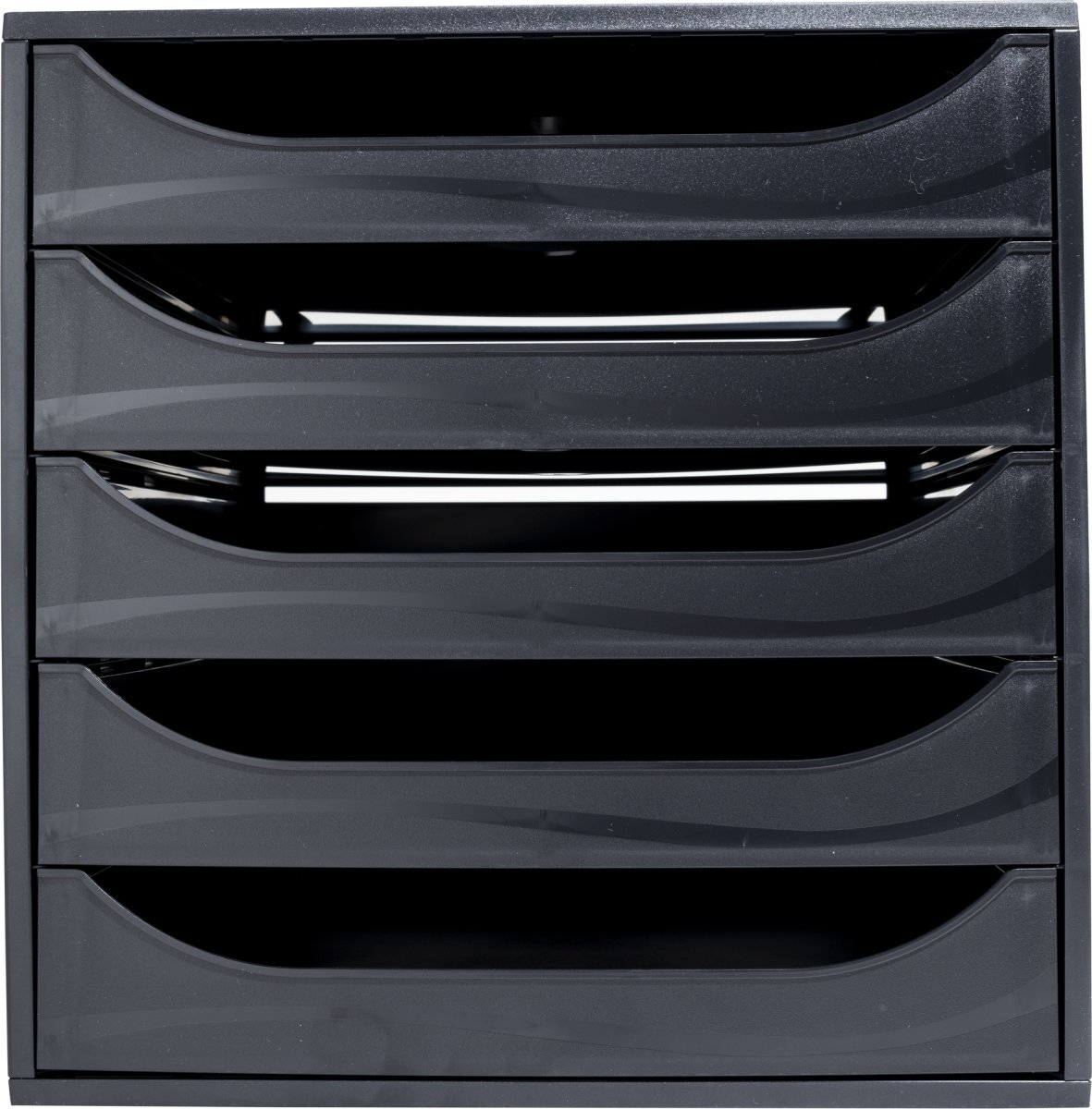 Exacompta Ecobox Skuffekabinet, 5, sort