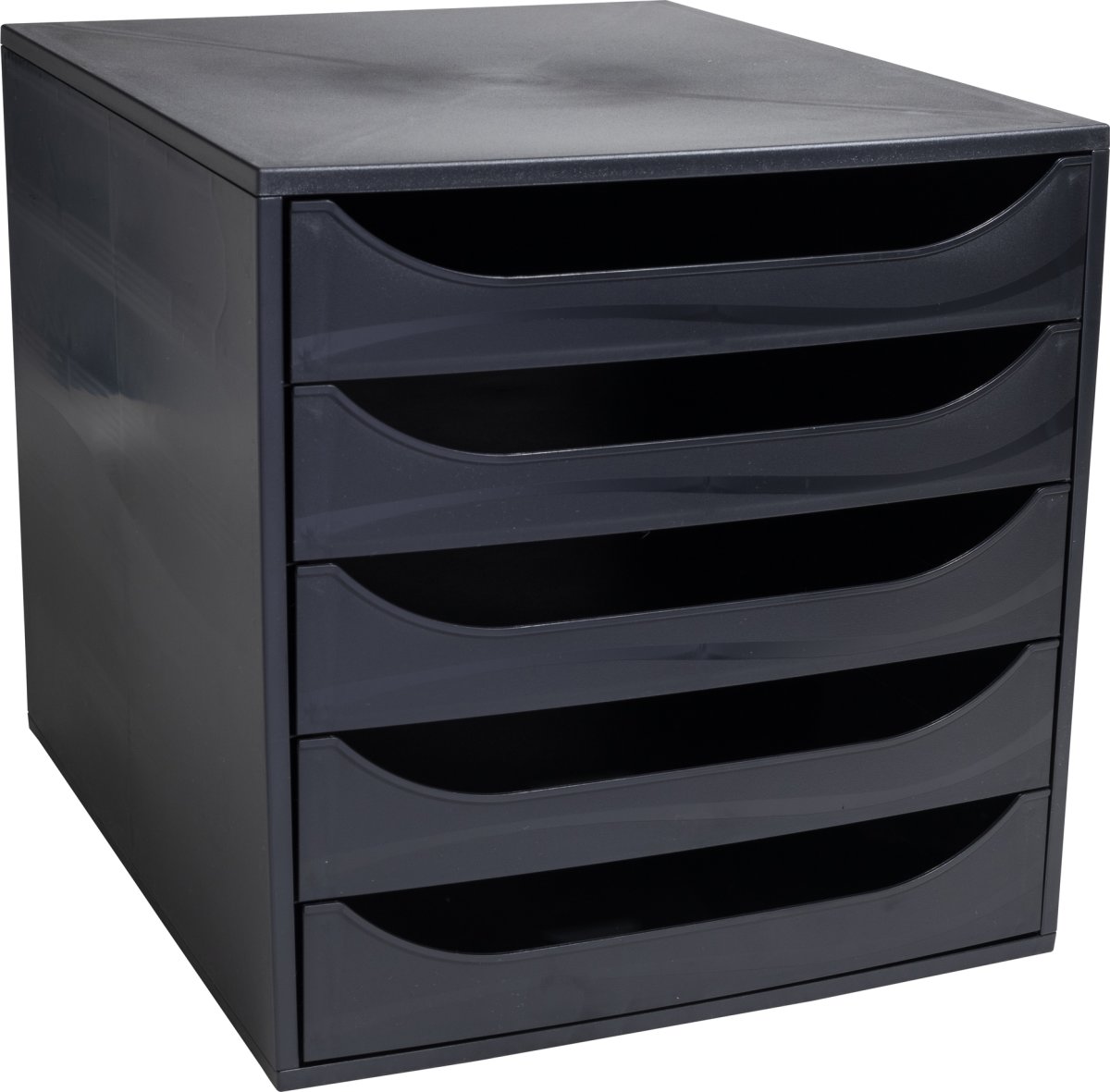 Exacompta Ecobox Skuffekabinet, 5, sort