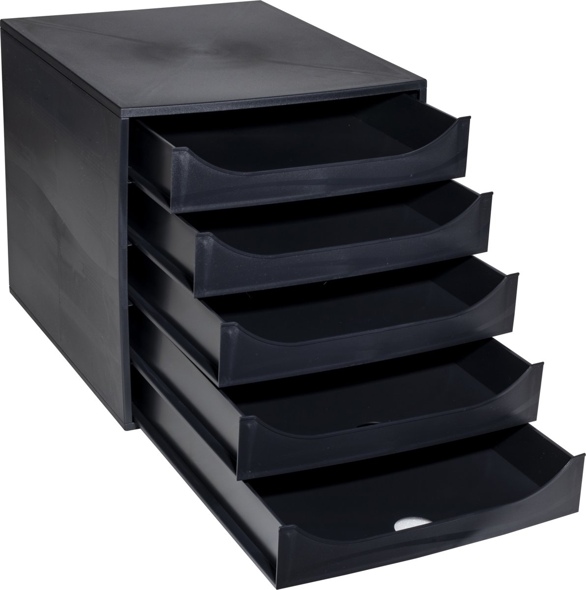 Exacompta Ecobox Skuffekabinet, 5, sort
