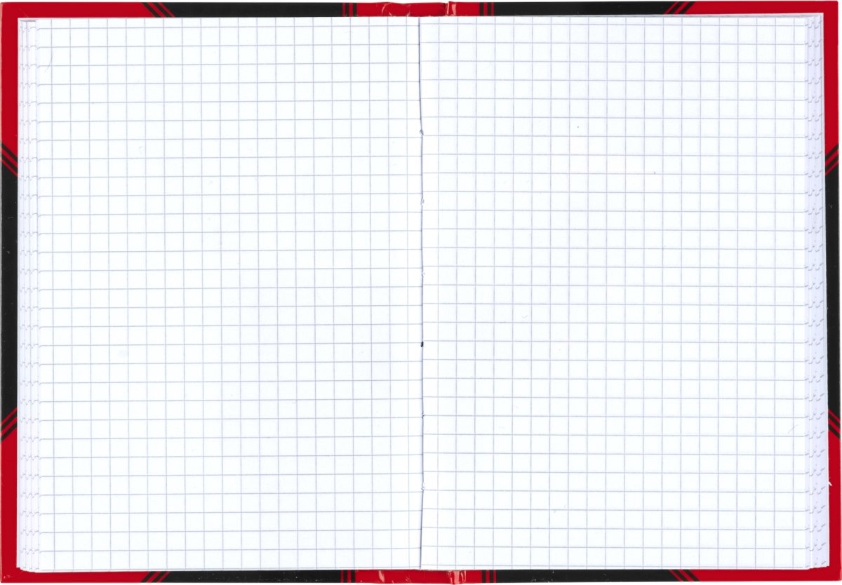 Bantex Kina Notes | A6 | Kvadreret | Sort/rød