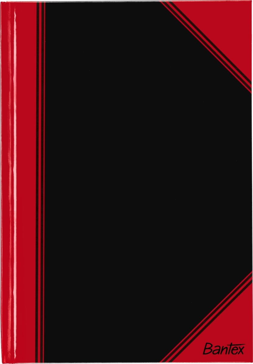 Bantex Kina Notes | A5 | Kvadreret | Sort/rød