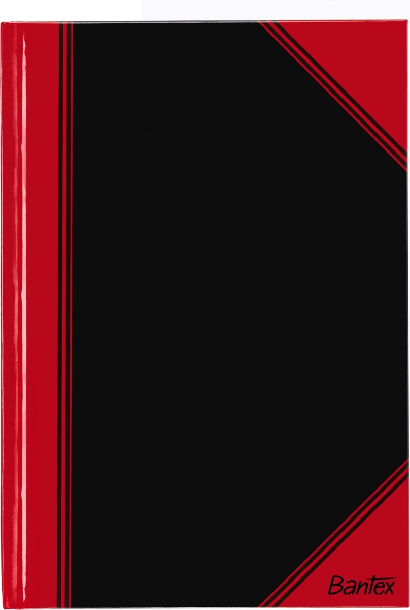 Bantex Kina Notes | A5 | Blank | Sort/rød
