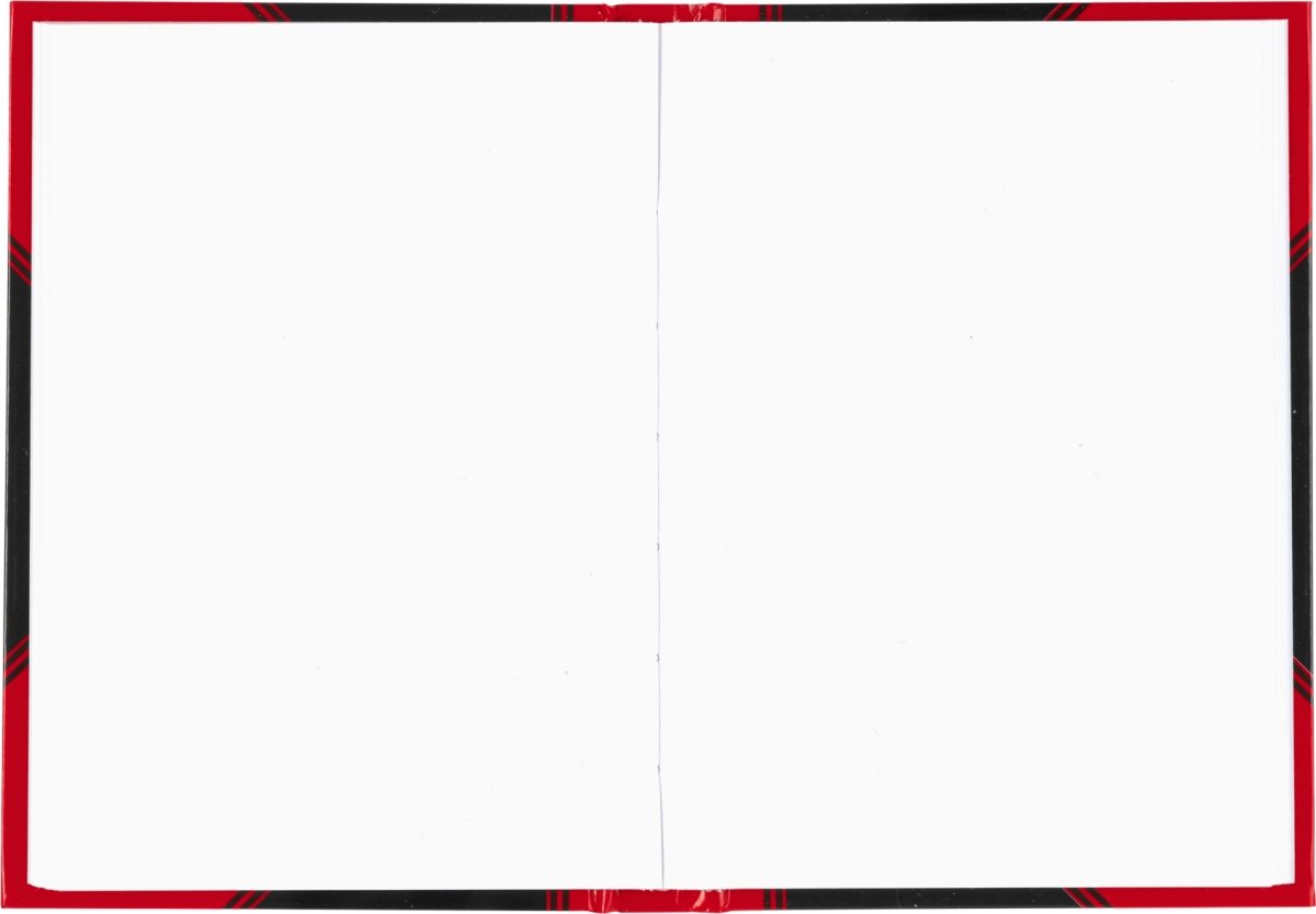 Bantex Kina Notes | A6 | Blank | Sort/rød