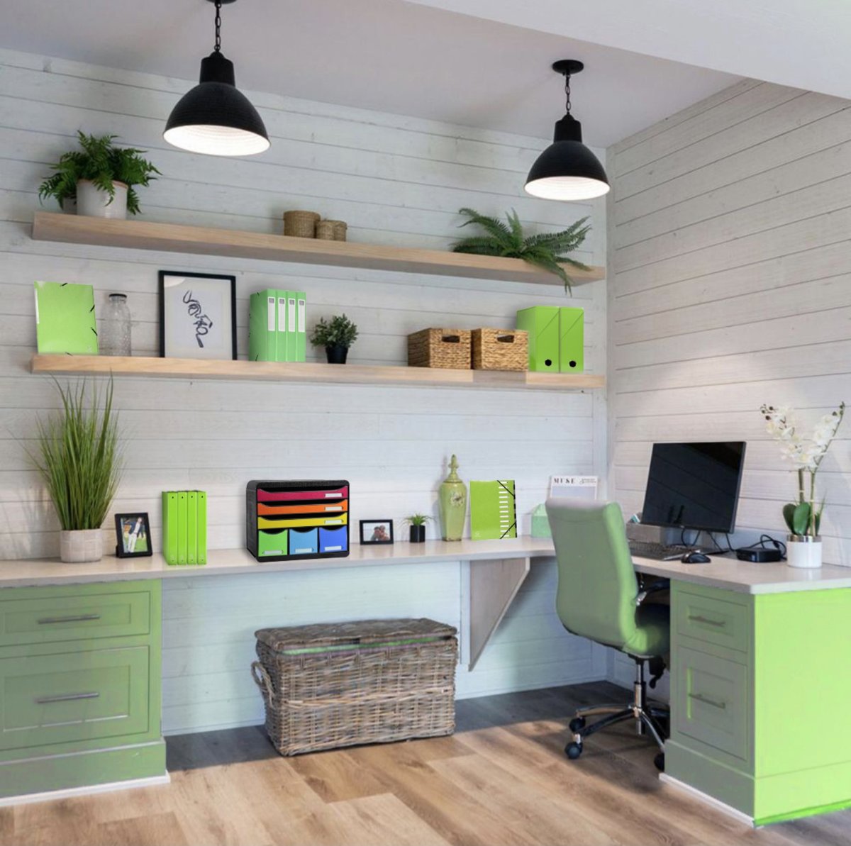 Exacompta Store-Box Skuffekabinet, 6, harleq.