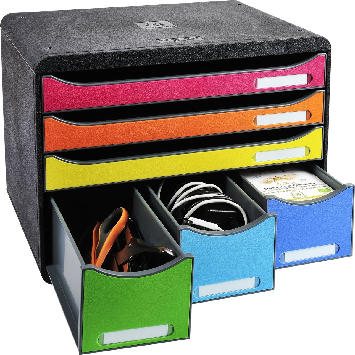Exacompta Store-Box Skuffekabinet, 6, harleq.
