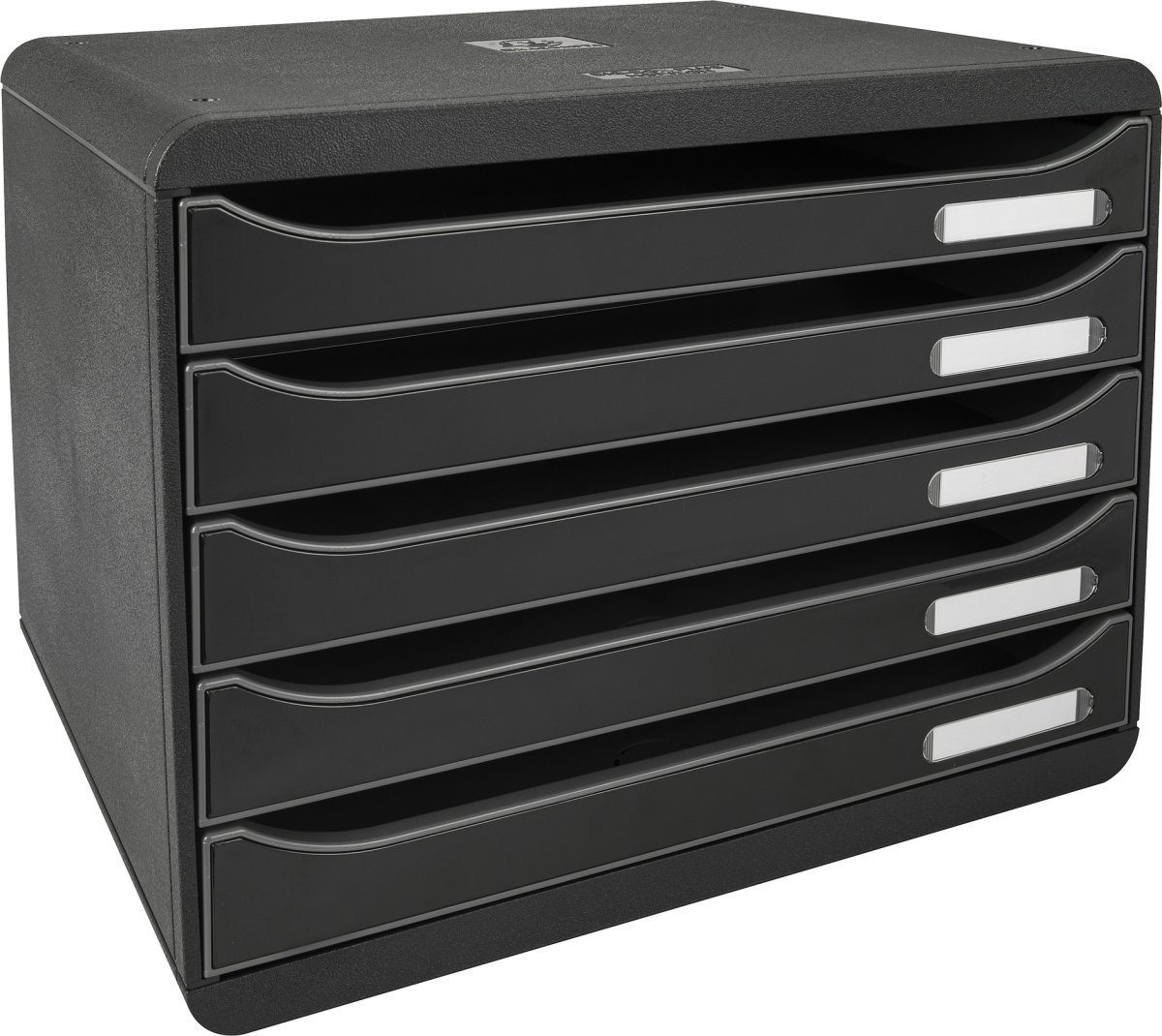 Exacompta Big-Box+ Skuffekabinet, H, 5, sort