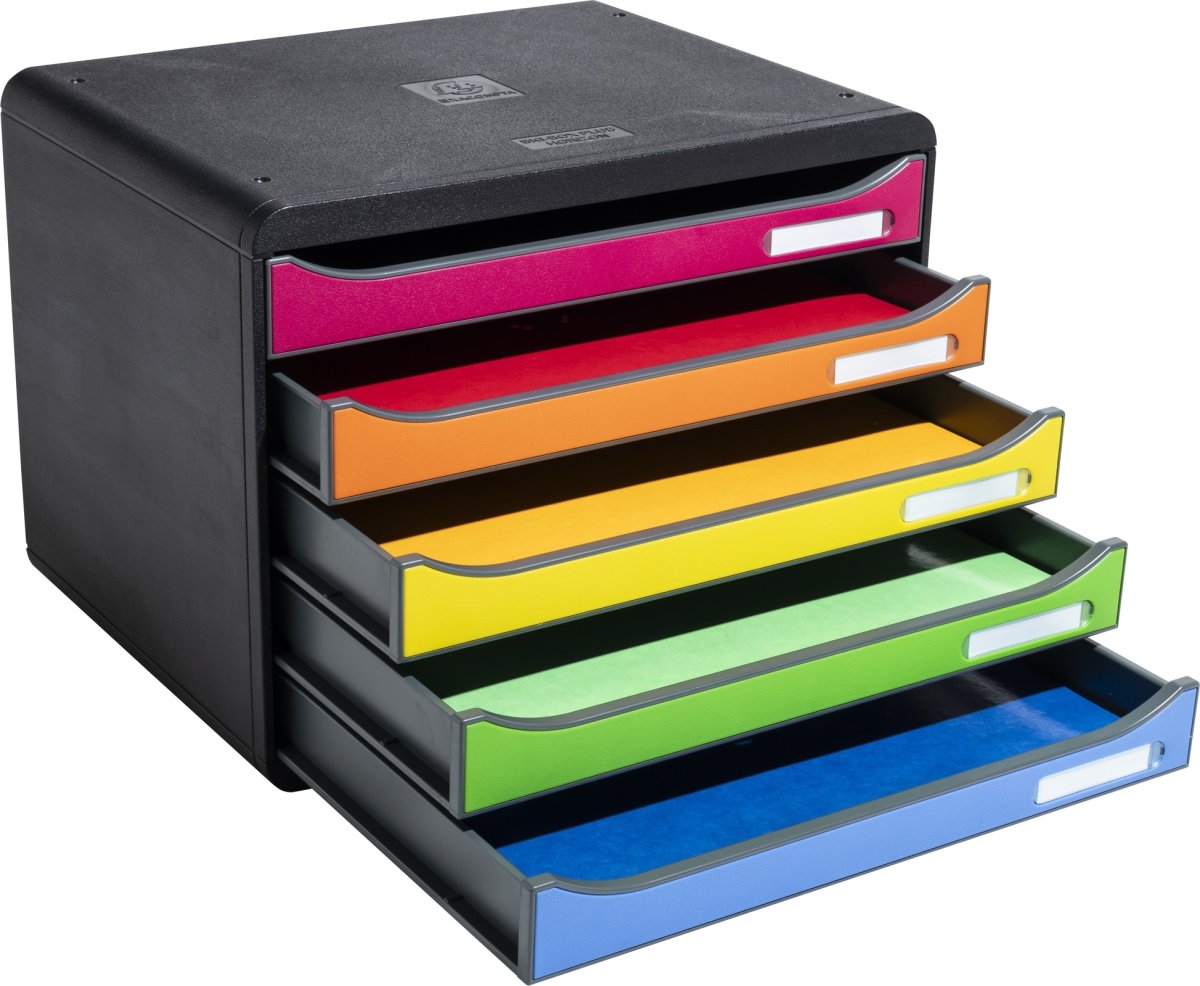 Exacompta Big-Box+ Skuffekabinet, H, 5, harlequin
