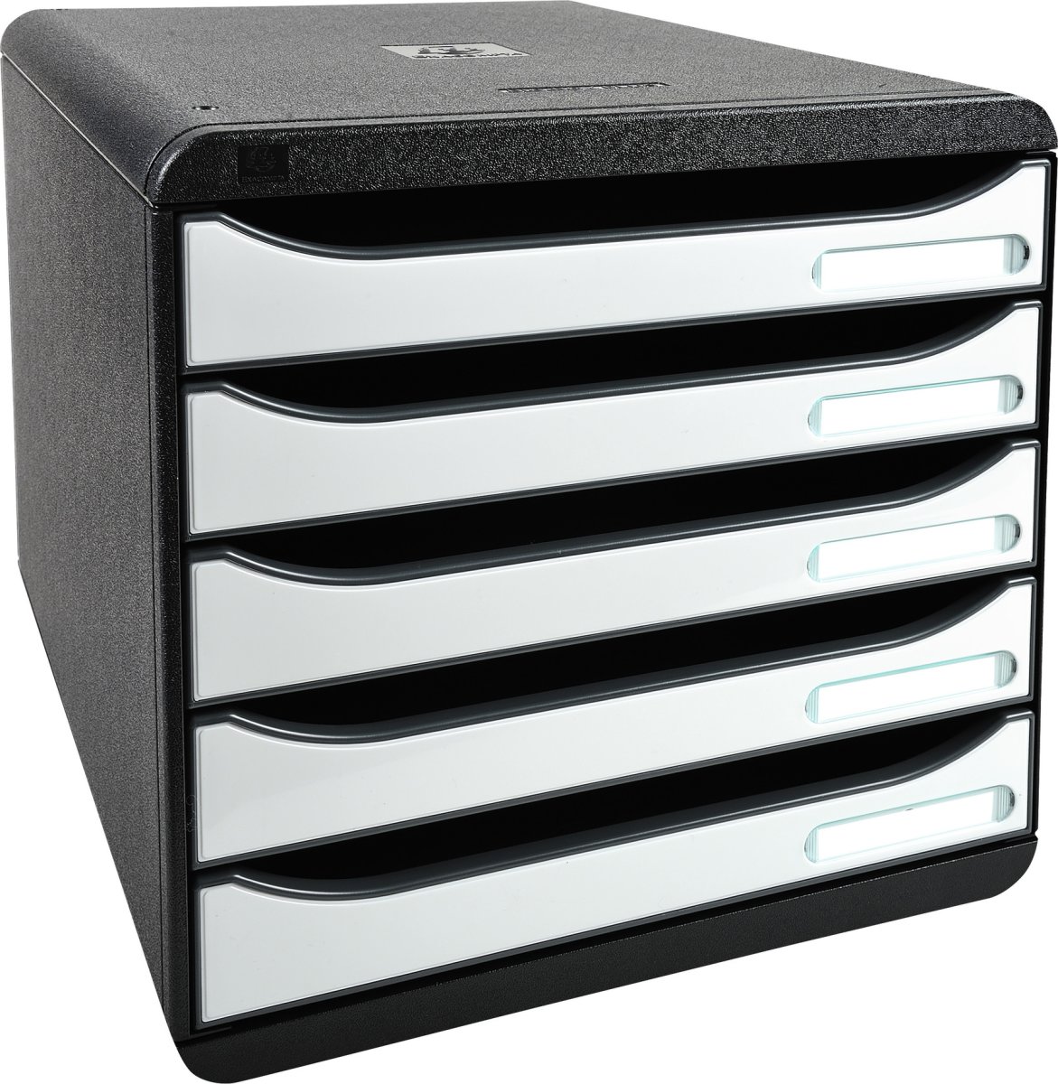 Exacompta Big-Box+ Skuffekabinet, sort/g. hvid
