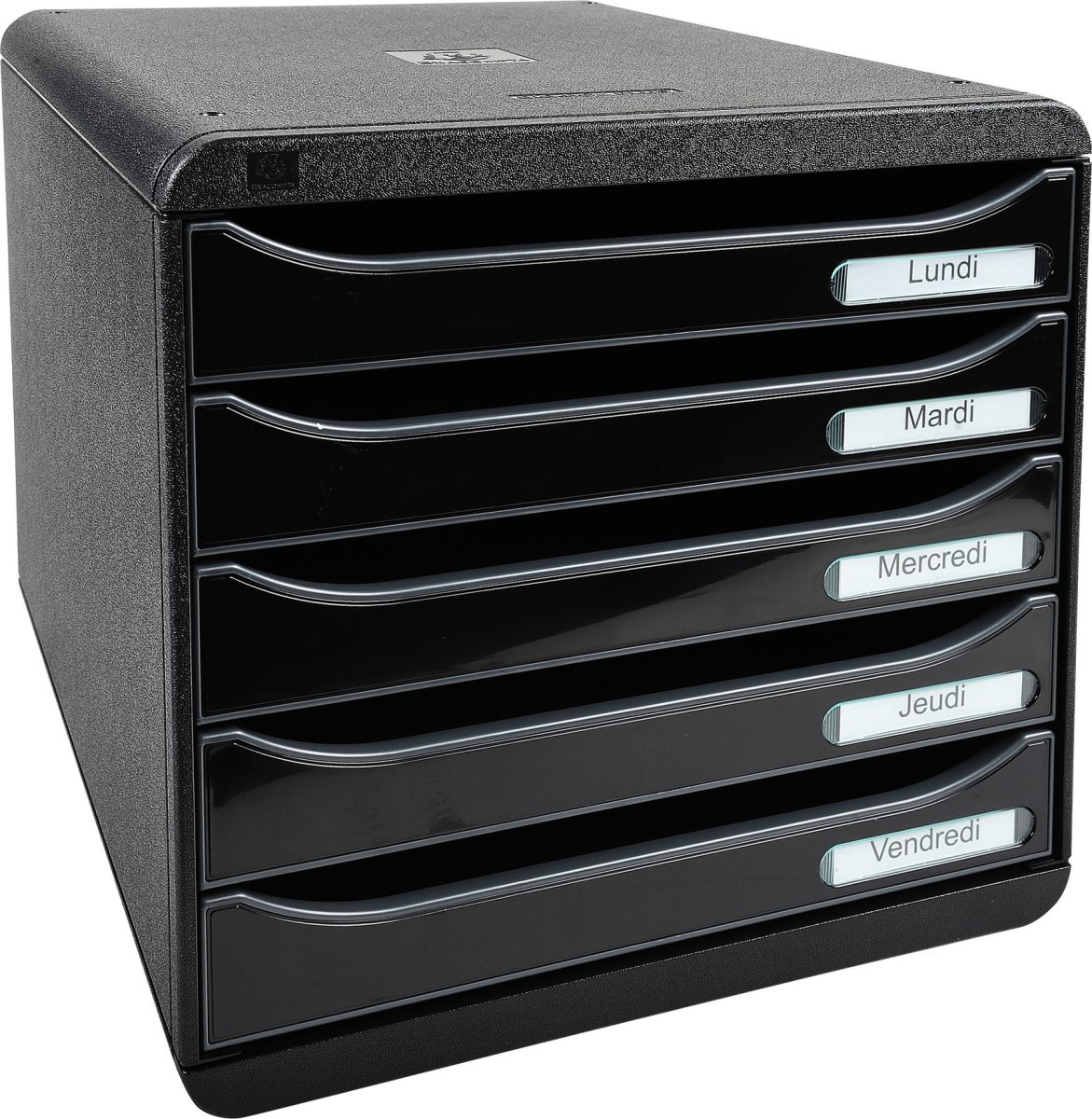 Exacompta Big-Box+ Skuffekabinet, sort/g. sort