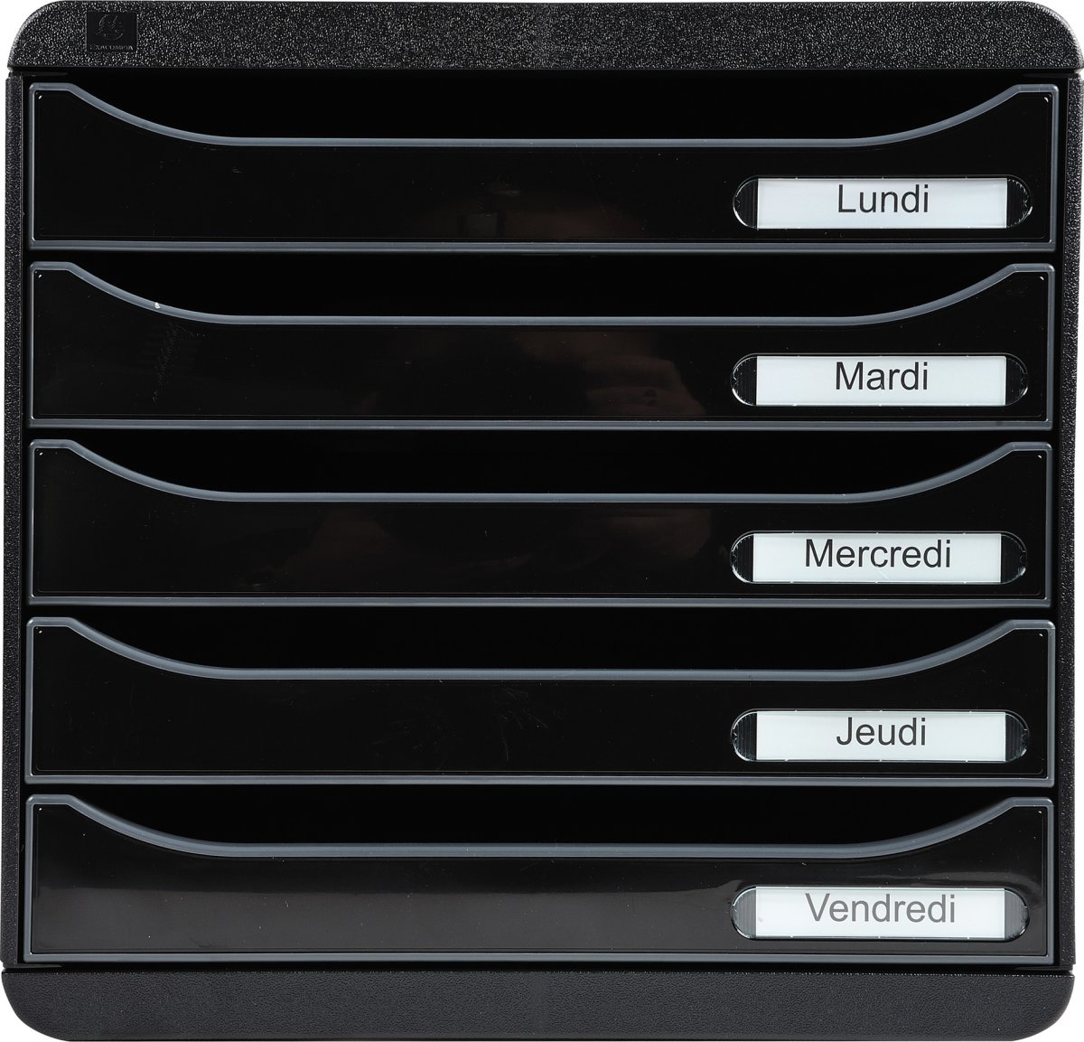 Exacompta Big-Box+ Skuffekabinet, sort/g. sort