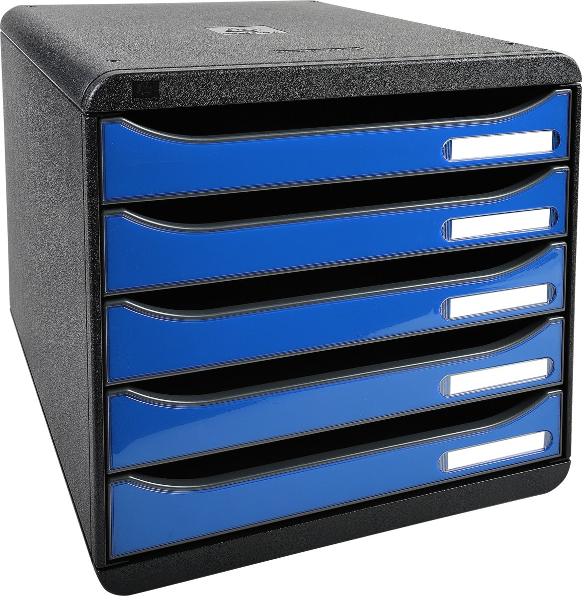 Exacompta Big-Box+ Skuffekabinet, sort/g. isblå