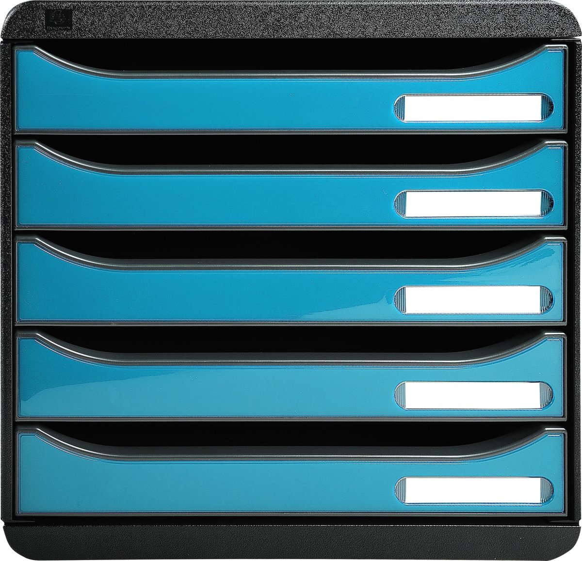 Exacompta Big-Box+ Skuffekabinet, sort/g. turkis