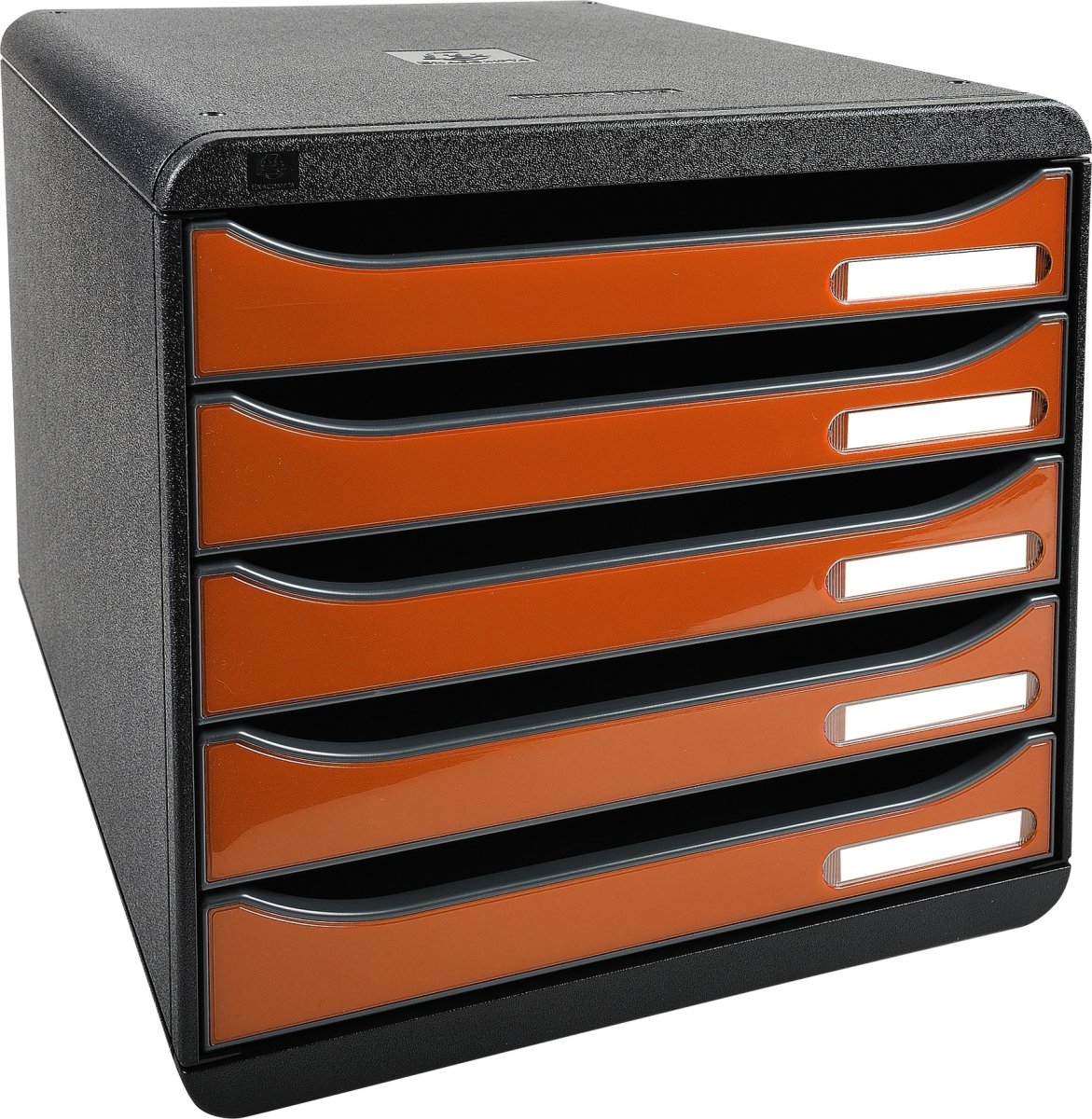 Exacompta Big-Box+ Skuffekabinet, sort/g. orange