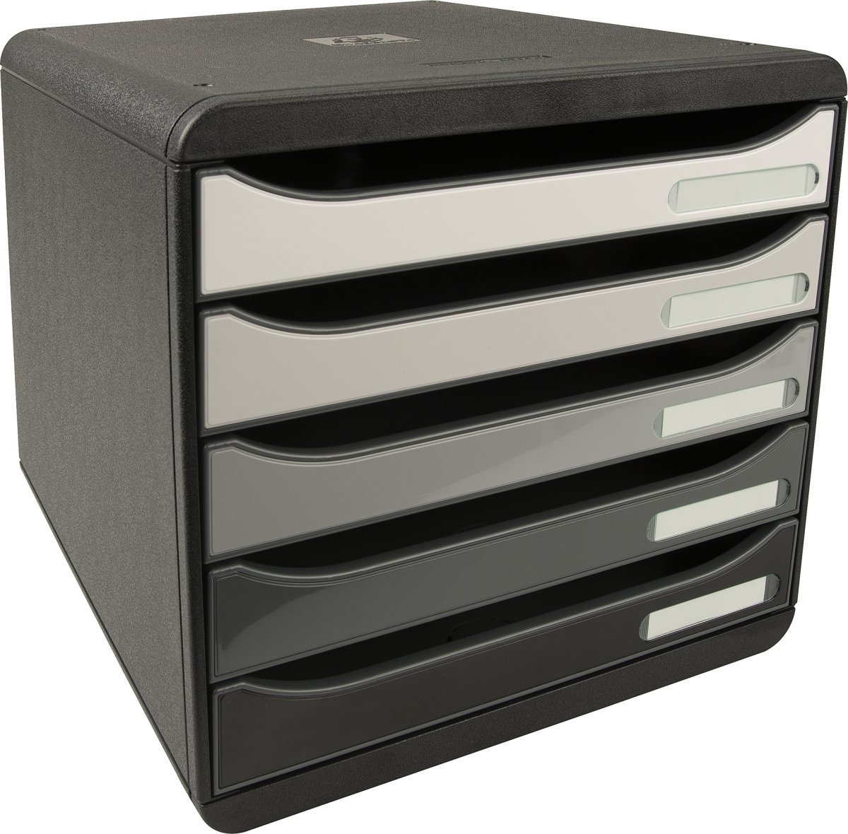 Exacompta Big-Box+ Skuffekabinet, sort/grå