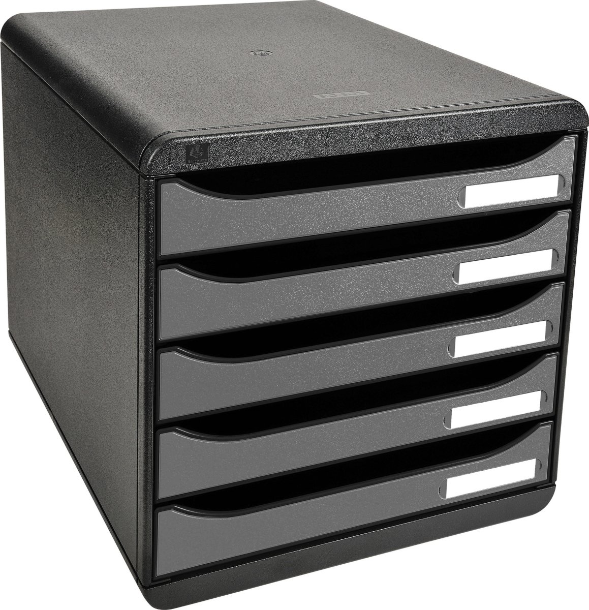 Exacompta Big-Box+ Skuffekabinet, sort/sølv
