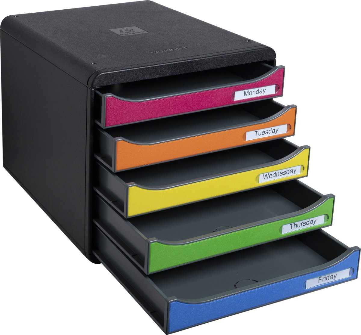 Exacompta Big-Box+ Skuffekabinet, sort/harlequin