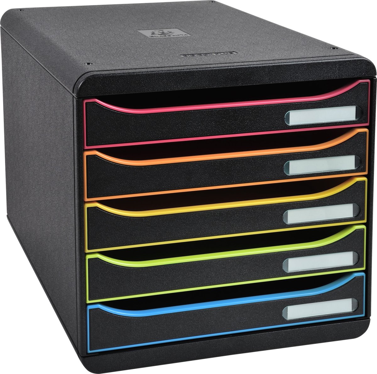 Exacompta Big-Box+ Skuffekabinet, sort/harlequin