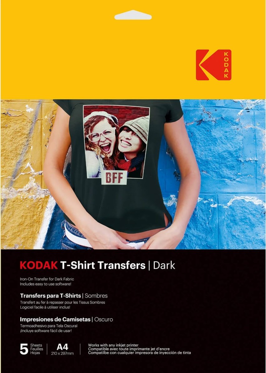 Kodak Transferpapir til mørkt tekstil, A4, 5 stk.