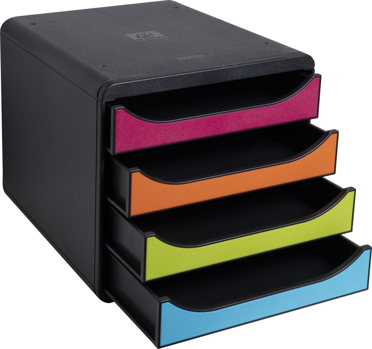 Exacompta Big-Box Skuffekabinet, 4, harlequin
