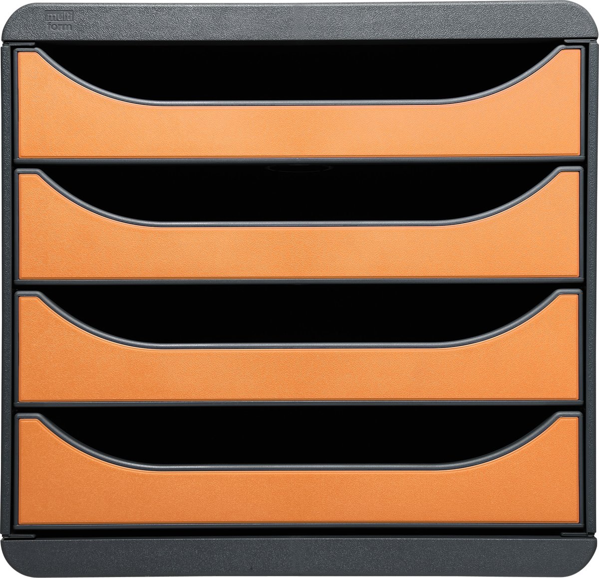 Exacompta Big-Box Skuffekabinet, 4, sort/orange
