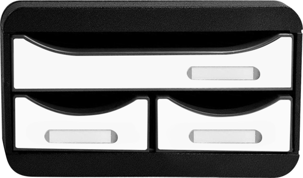 Exacompta Small-Box Skuffekabinet, sort/hvid