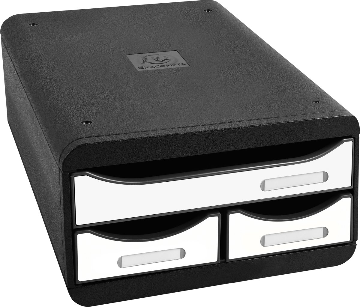 Exacompta Small-Box Skuffekabinet, sort/hvid