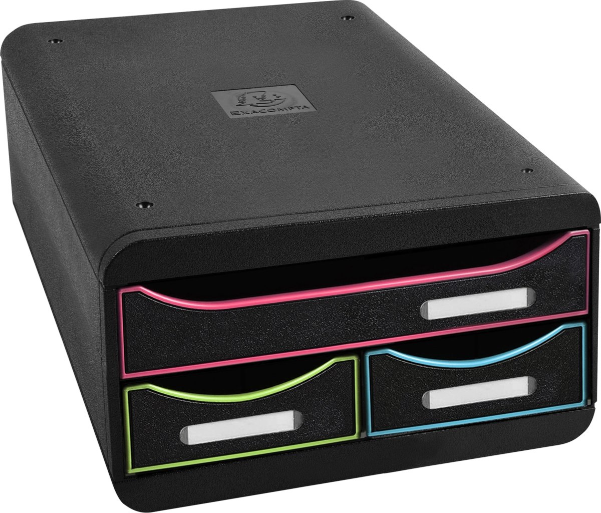 Exacompta Small-Box Skuffekabinet, sort/harlequin