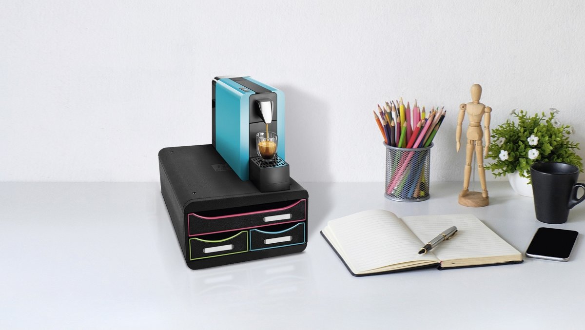Exacompta Small-Box Skuffekabinet, sort/harlequin