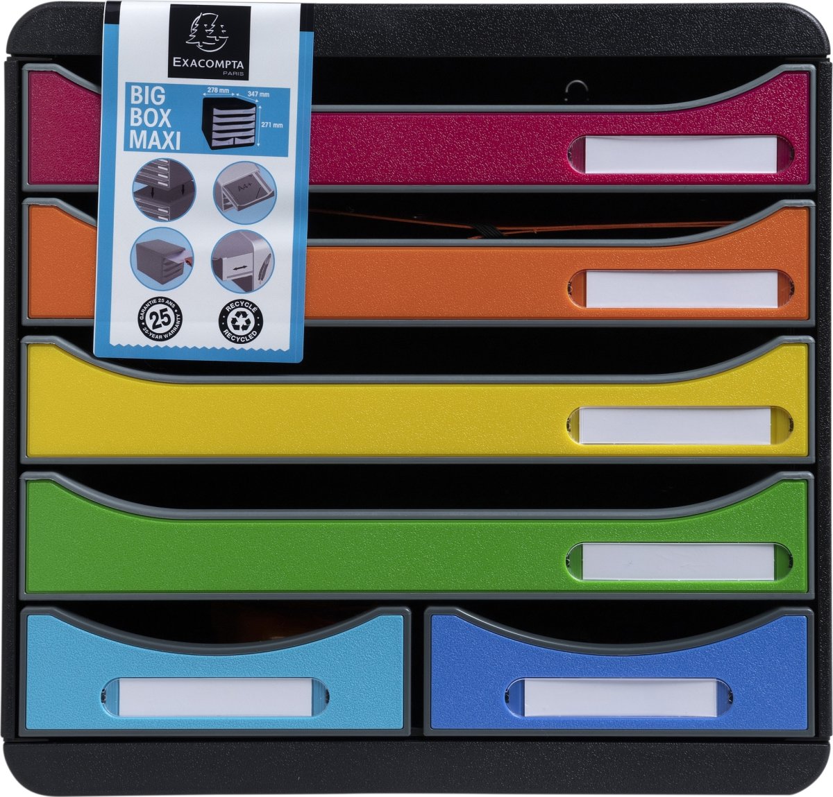 Exacompta Big-Box Maxi Skuffekabinet, harlequin