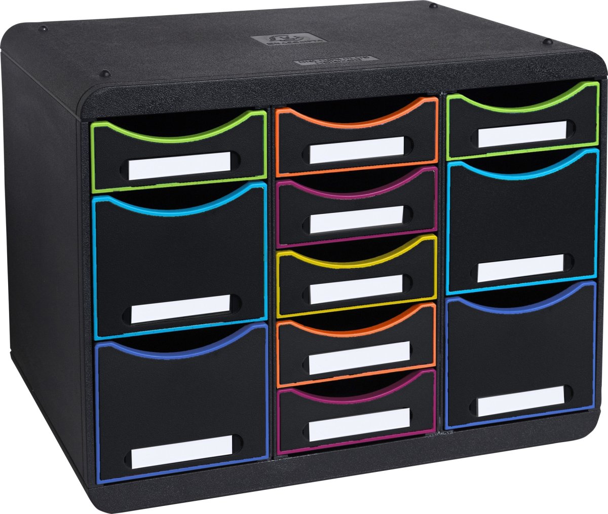 Exacompta Store-Box Skuffekabinet, sort/harlequin