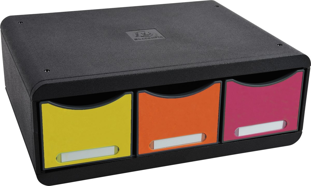 Exacompta Toolbox Skuffekabinet, 3, harlequin