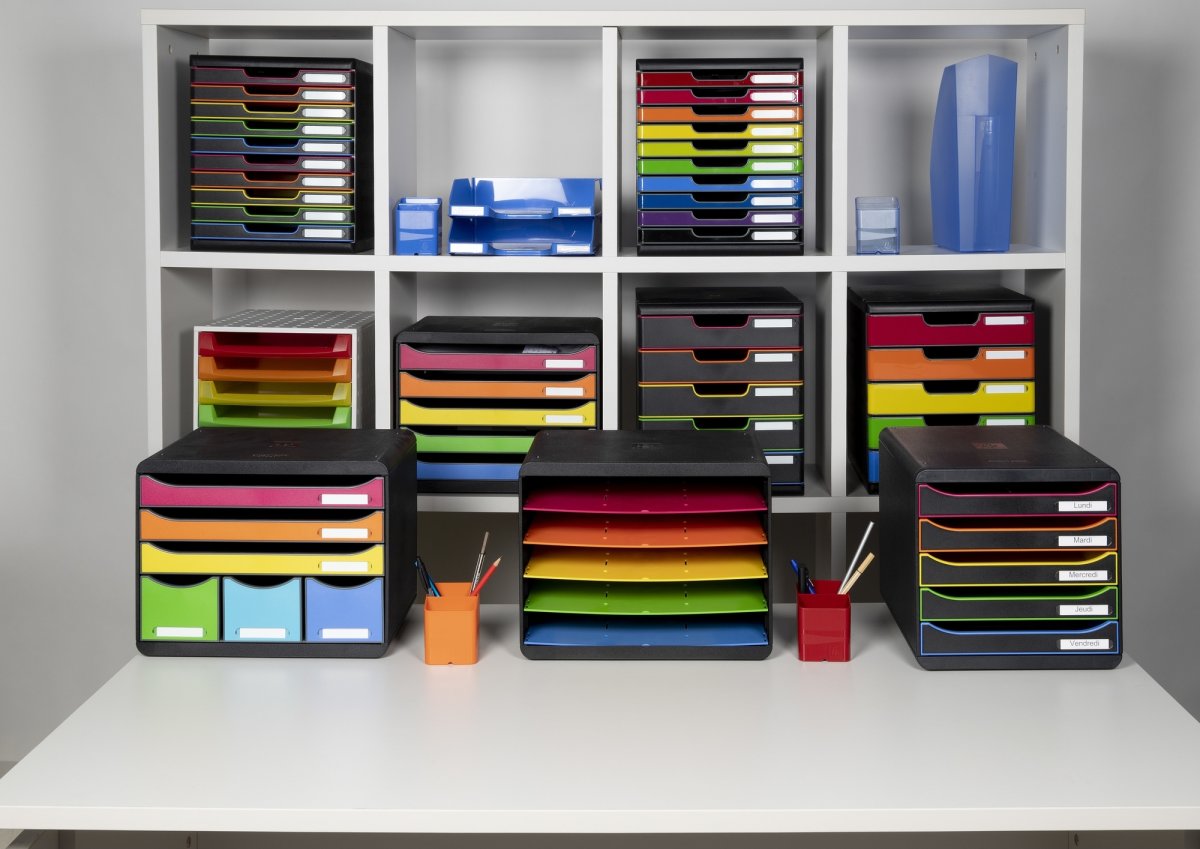 Exacompta Toolbox Skuffekabinet, 4, harlequin