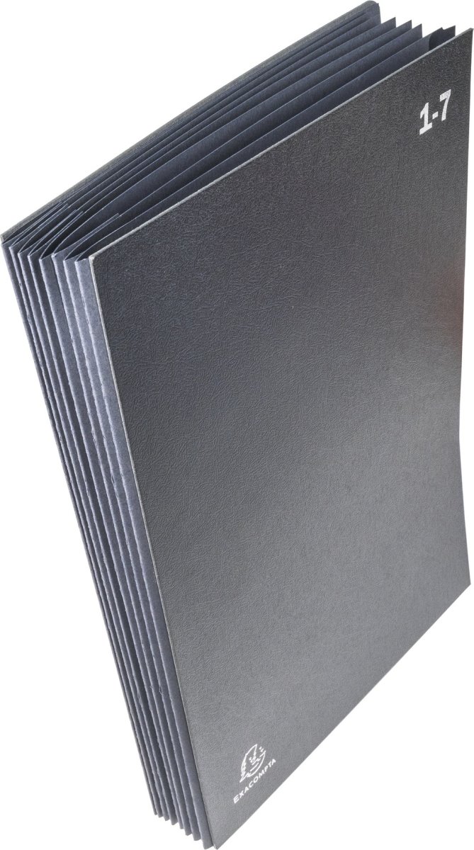 Exacompta Sorteringsmappe, 1-7, sort