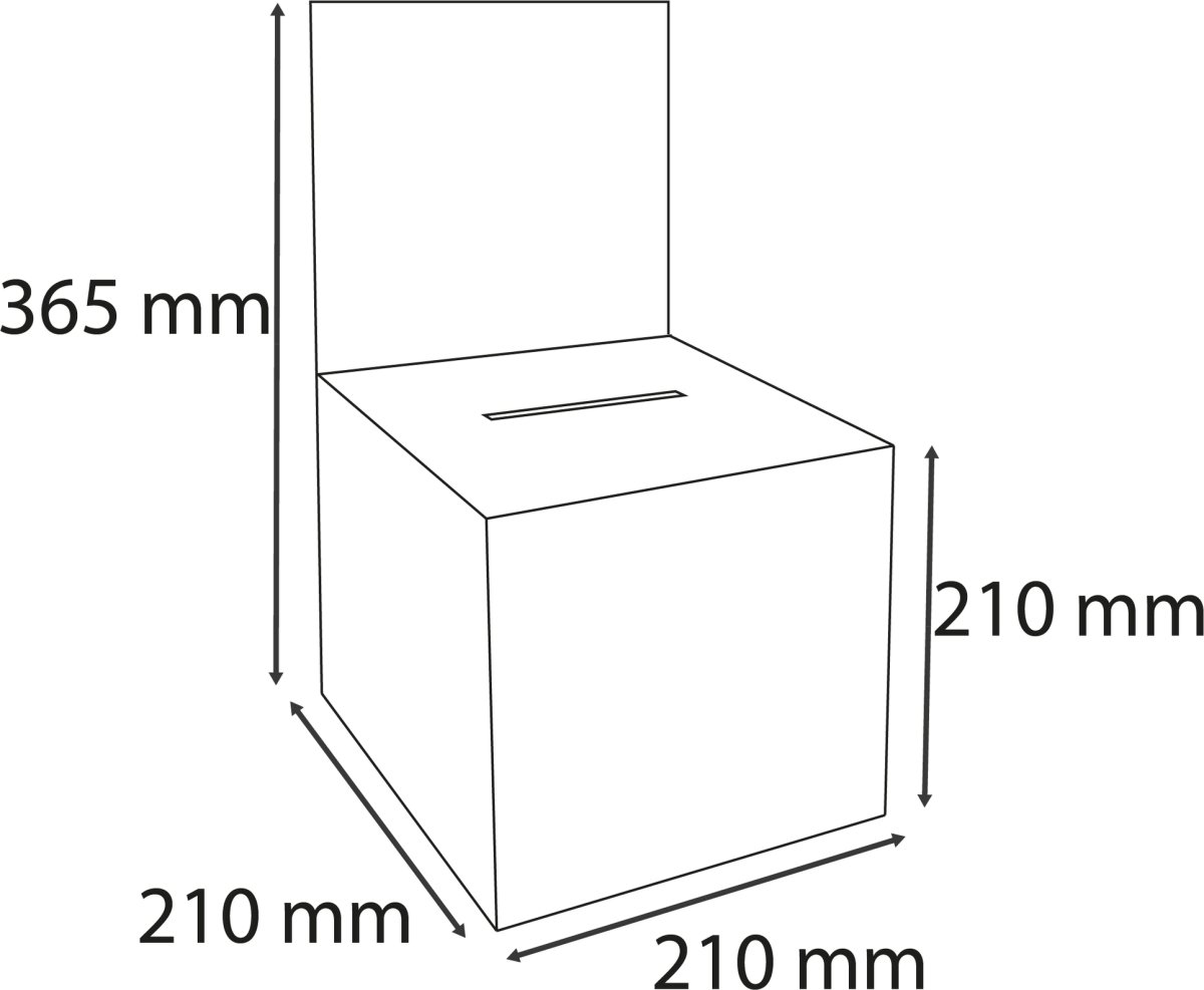 Exacompta Stemmeboks, 21x21x36,5 cm
