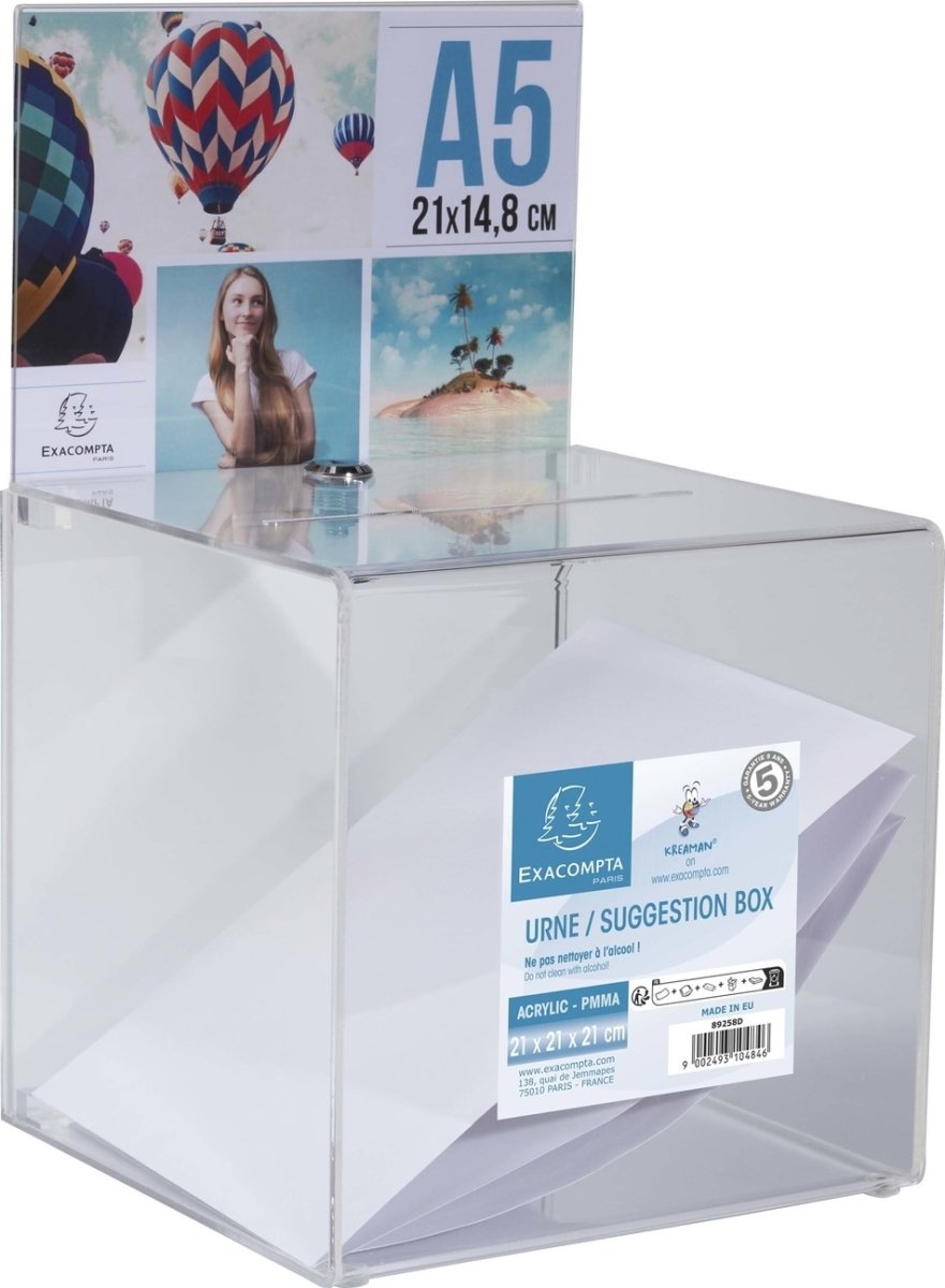 Exacompta Stemmeboks, 21x21x36,5 cm