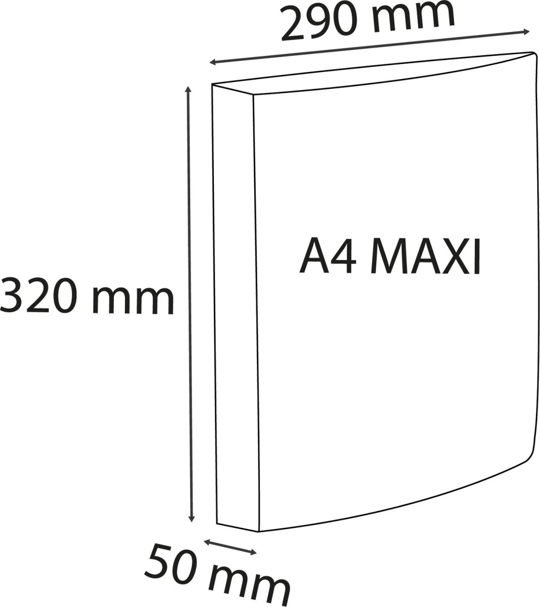 Exacompta Exactive Ringbind, 50mm, sort