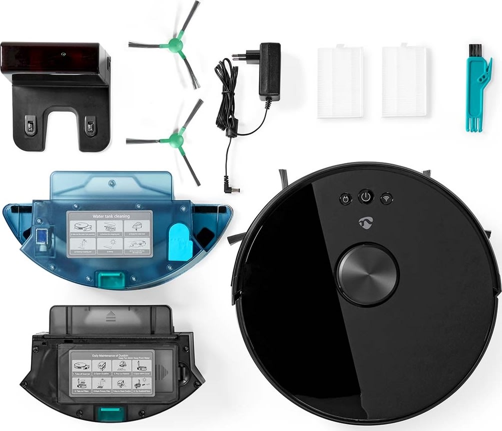 Nedis SmartLife WIFIVCL001CBK Robotstøvsuger, sort