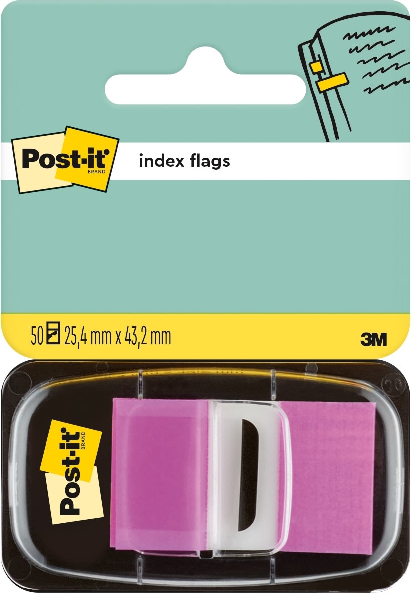 Post-it Indexfaner | 25x43 mm | Lilla