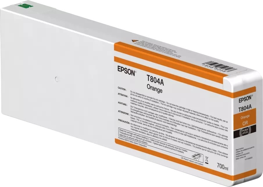 Epson T804A00 UltraChrome HDX blækpatron, orange