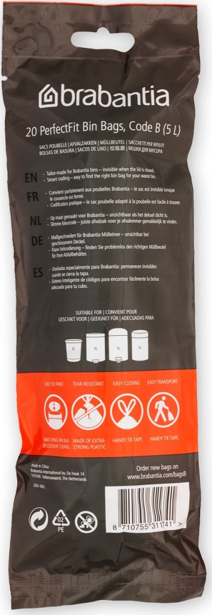 Brabantia Affaldspose B | 5 L | 20 stk.